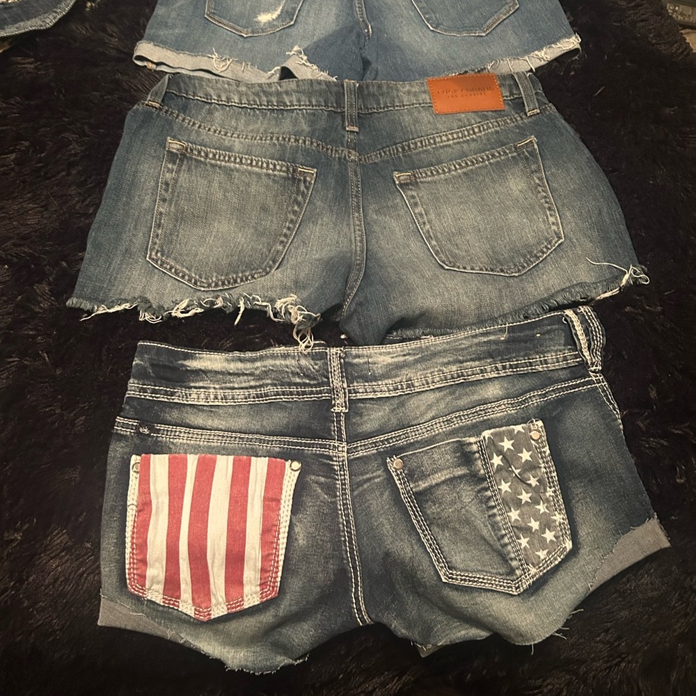 Patriotic Denim Jean Shorts